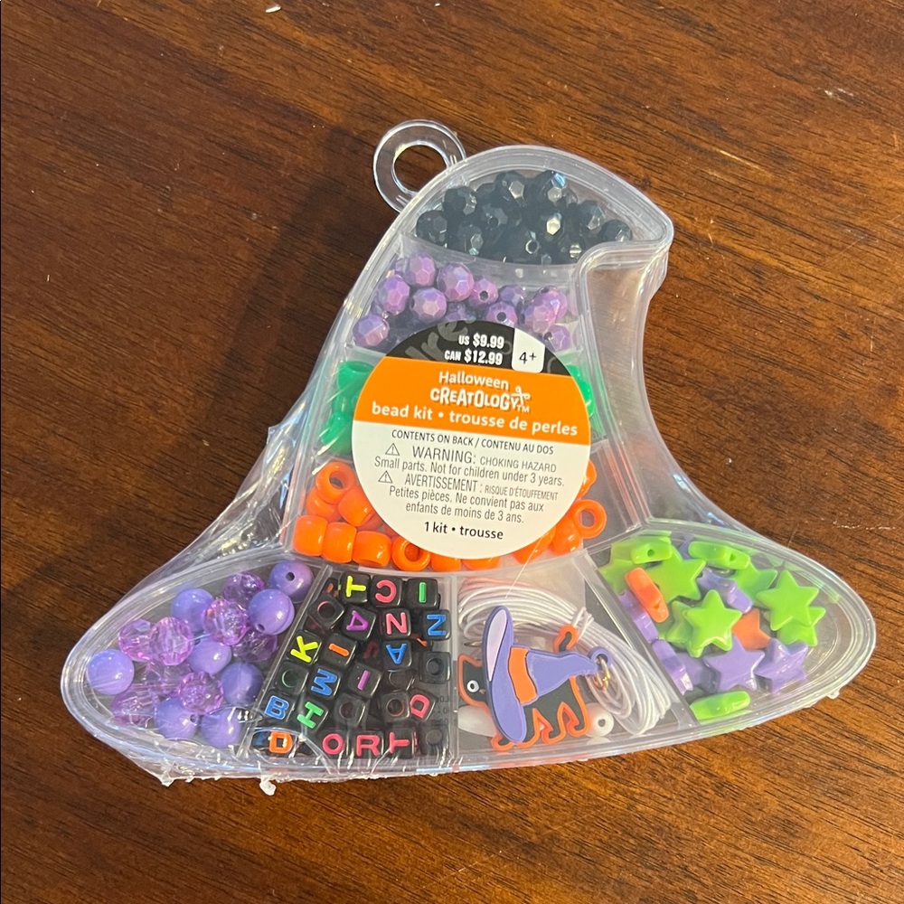 Creatology Witch Hat Bead Kit - Purple, Orange, Green